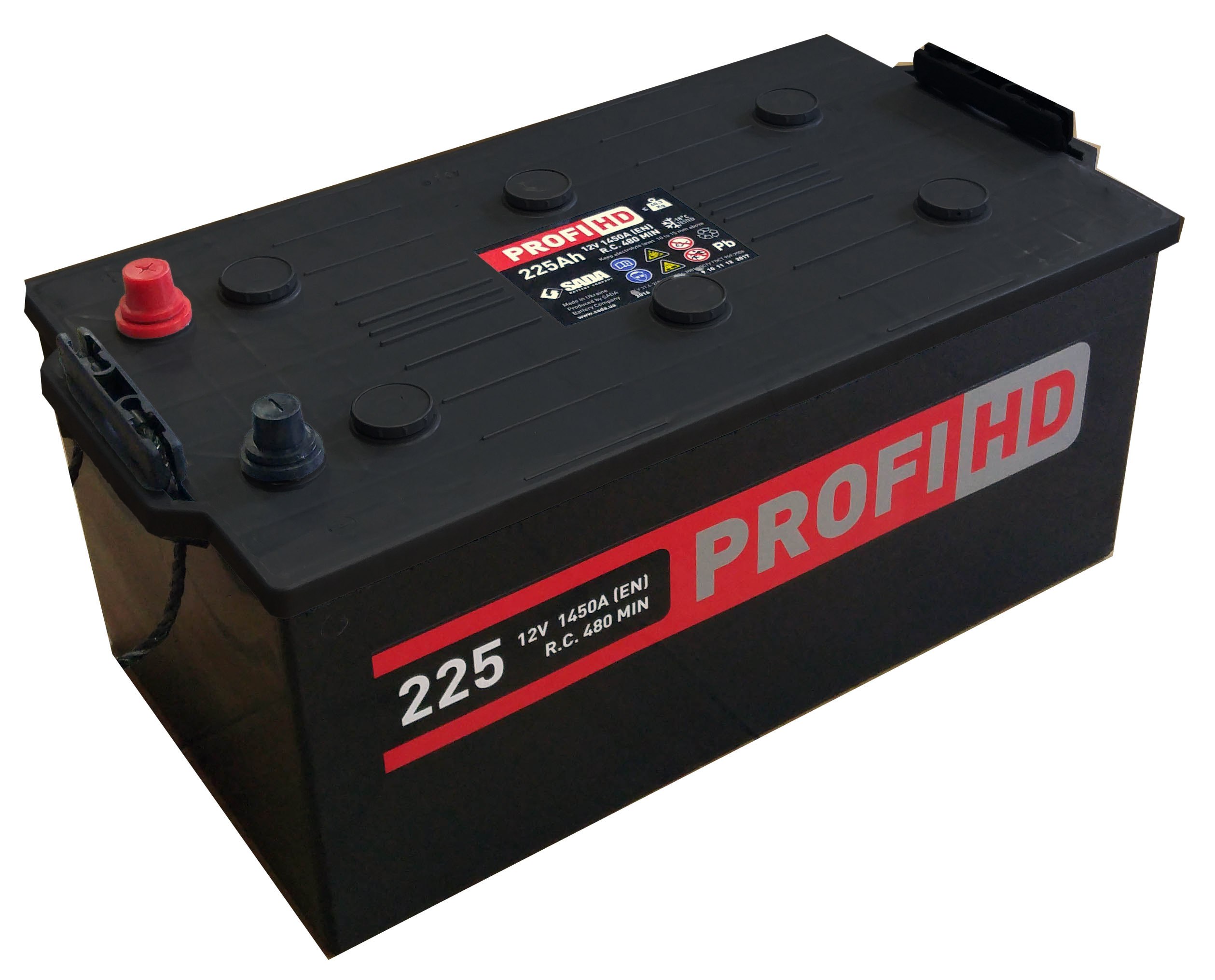 Батарея акумуляторна свинцева стартерна 6СТ-225Аз (3) SADA PROFI HD